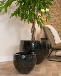Thom - Black - D40H37 Cm -Planten Winkel 1956196332